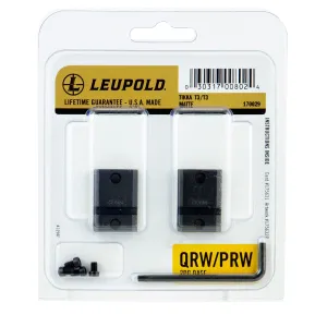 Leupold QRW Winchester/Tikka T3/T3x Steel 2-Piece Scope Base, Matte Black - 170029 - Optic Mount - view 1