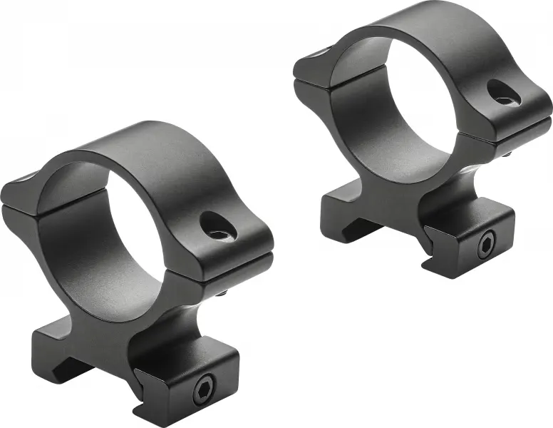 Leupold Rifleman 30mm High Aircraft Grade Aluminum 2-Piece Detachable Scope Ring, Matte Black - 171479 - Optic Mount - view 1