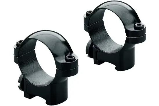 Leupold Rimfire 13mm 1" Medium Steel 2-Piece Scope Ring, Gloss Black - 49947 - Optic Mount - view 2