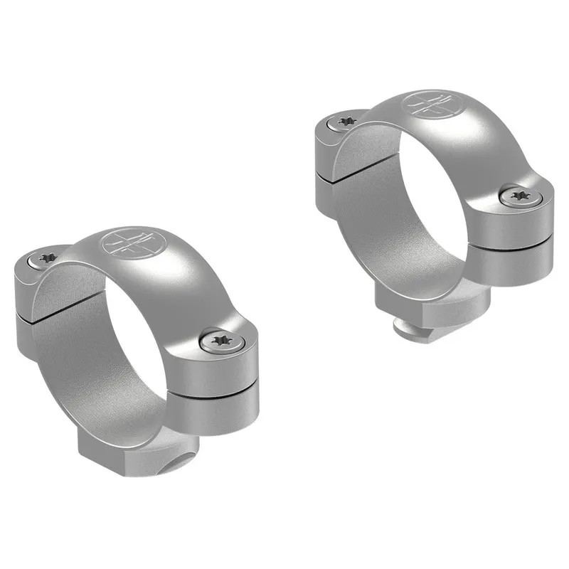 Leupold Standard 30mm Scope Rings - High - Silver - Optic Mount - view 1