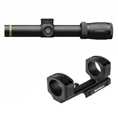 Leupold Vx-6hd 1-6x24mm Cds-Zl2 Firedot Duplex Reticle - Vx-6hd 1-6x24mm Firedot Duplex Black W/Ar Mount - Rifle Scope, vista 1