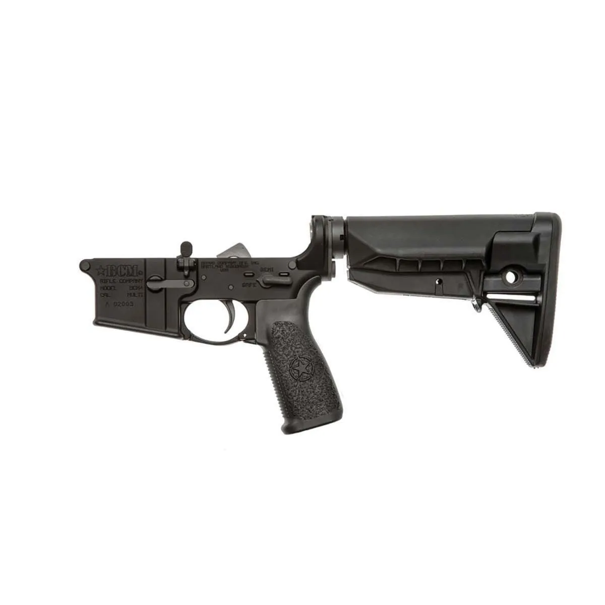 Lewis Machine & Tool AR-15 COMPLETE LOWER RECEIVER W/ BCMGUNFIGHTER SOPMOD STOCK - Lower Receiver for AR-15 - view 1