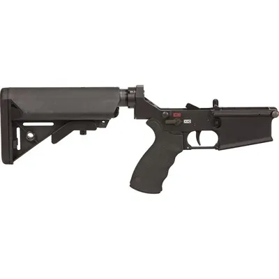 Lewis Machine & Tool Mars-H Sopmod Complete Lower Receiver - Defender 7.62mm Standard Guard Complete Lower Receiver - Lower Receiver for AR-15 - view 1