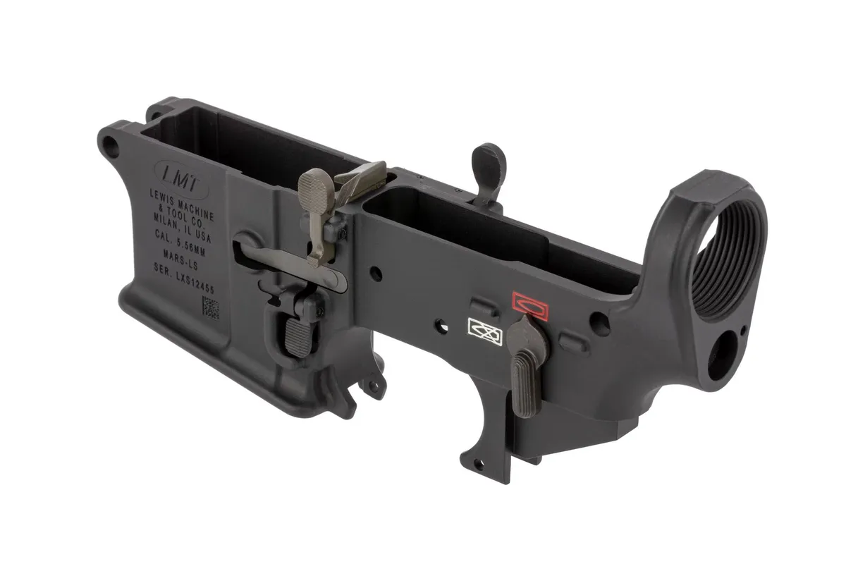 Lewis Machine & Tool Lmt Mars-L Ambidextrous Ar-15 Stripped Lower Receiver - Lower Receiver for AR-15, vista 4