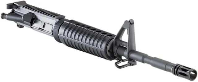 Luth-AR 14.5in SOCOM Profile Barrel Assy w/FSB and 2 Pc Handguard 1-7 Chrome Lined - Upper Receiver for AR-15, vista 1