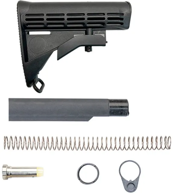 Luth-AR M4 Buttstock w/Rear Sling Swivel and Mil-Spec .223 Kit Black Carbine - Stock & Brace for AR-15 - view 1