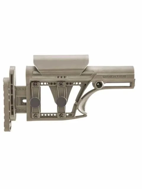 Luth-AR MBA-1 Stock w/ 3-Axis Butt Plate Fits Standard A2 Rifle Length Buffer Tube, Black - MBA-1-3AX - Stock & Brace for AR-15, vista 1