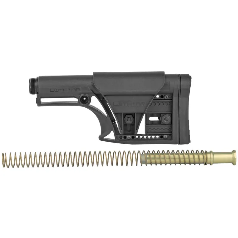 Luth-AR MBA-1 Stock With Buffer Assembly, A2 Extension Tube, Standard Buffer, .223 Buffer Spring, Adjustable Cheek Piece and Length of Pull, Black MBA-1K - Stock & Brace for AR-15, vista 1