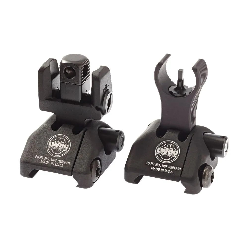 Lwrc International Ar-15 Flip-Up Skirmish Buis Sight Set Black - Iron Sights for AR-15 - view 2
