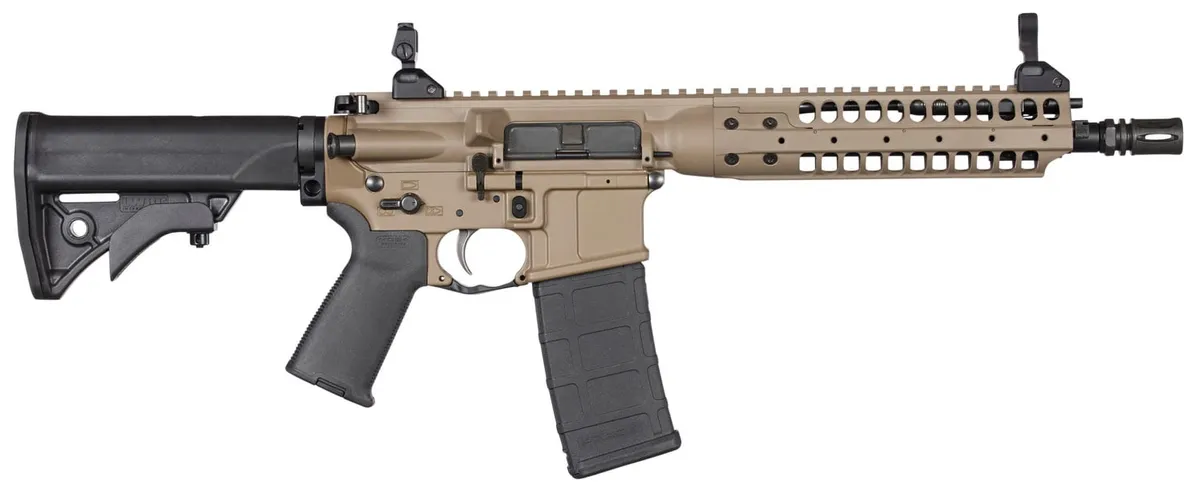 LWRC IC-A5 CA Compliant 5.56 Semi-Auto AR-15 Rifle, FDE - Complete Rifle, vista 1