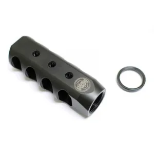 LWRC Ultra 556NATO Static Brake, Black - 200-0141A02 - Muzzle Device for AR-15, vista 1