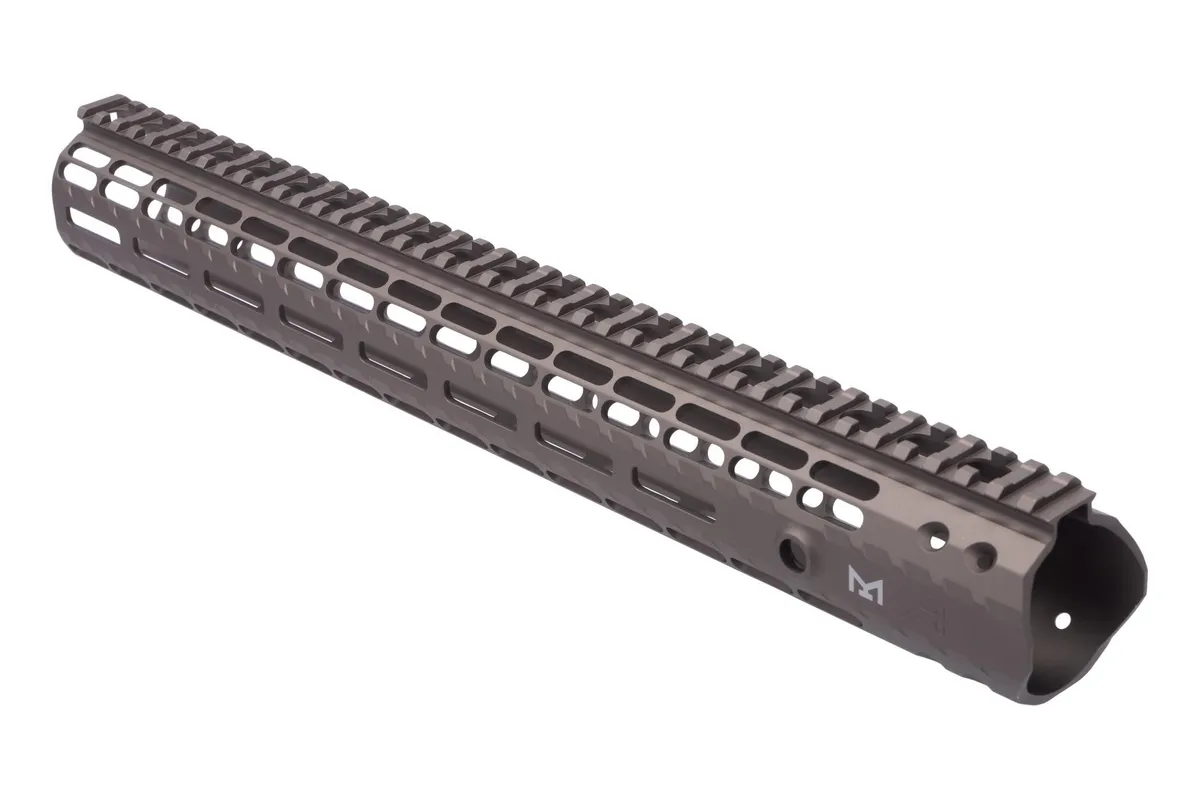Aero Precision M5 16.6" Enhanced M-LOK Handguard, Gen 2 - Kodiak Brown Anodized - Handguard for AR-15, vista 3