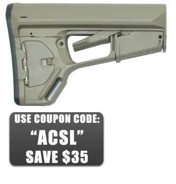 Magpul Ar-15 Acs-L Stock Collapsible Mil-Spec Fde - Stock & Brace for AR-15, vista 2