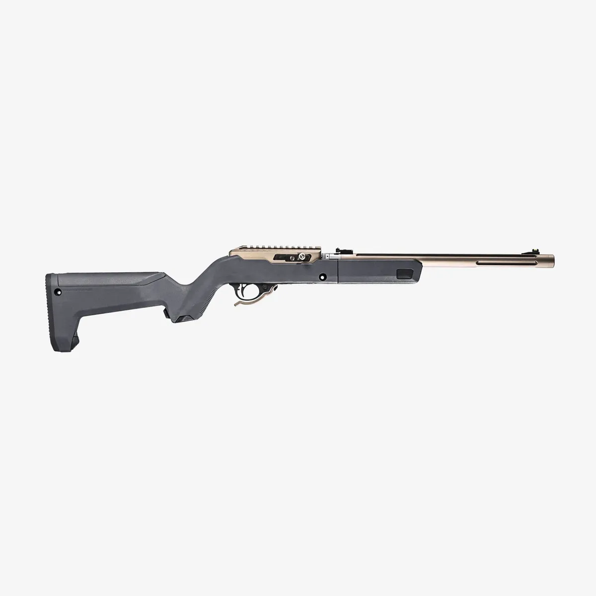 Magpul Industries MAG808/X-22 Backpacker Reinforced Polymer Stock, Stealth Gray - MAG808-GRY - Stock & Brace for AR-15, vista 1