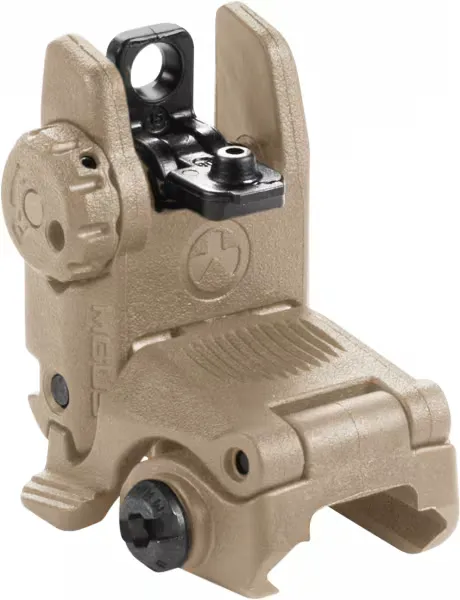 Magpul MBUS AR-15 Iron Sight GEN 2 Rear Flip Up, FDE - MAG248-FDE - Iron Sights for AR-15 - view 1