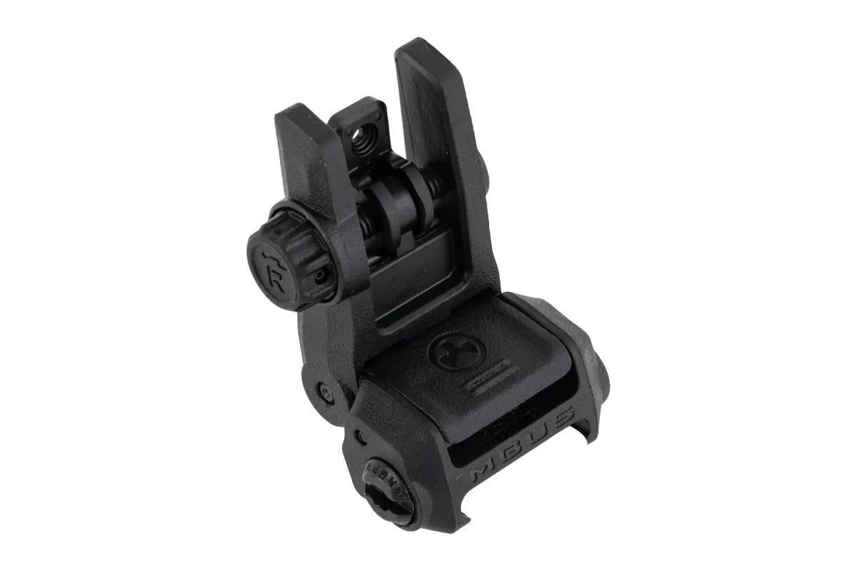 Magpul MBUS Gen 3 Folding Rear Sight, Black - MAG1167-BLK - Iron Sights for AR-15 - view 2