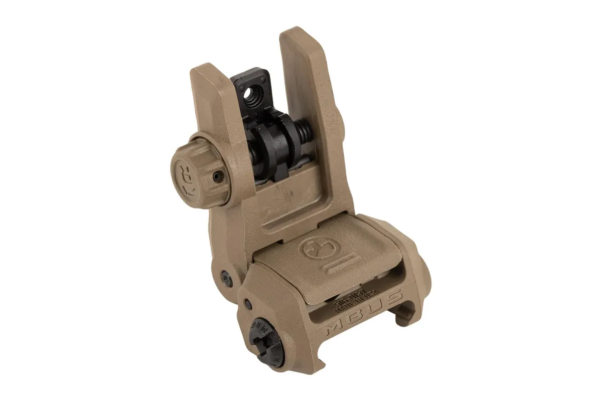 Magpul MBUS Gen 3 Folding Rear Sight, FDE - MAG1167-FDE - Iron Sights for AR-15 - view 2