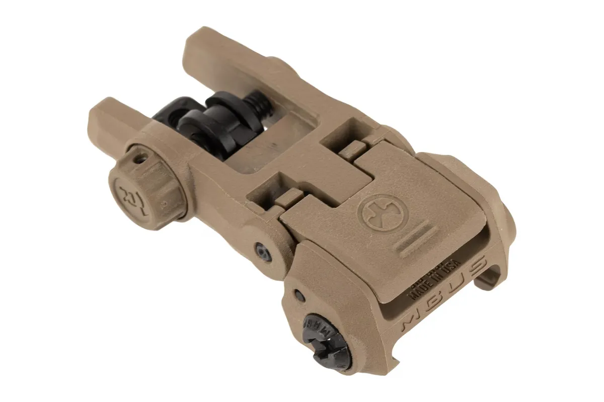 Magpul MBUS Gen 3 Folding Rear Sight, FDE - MAG1167-FDE - Iron Sights for AR-15 - view 1