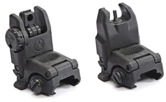 Magpul MBUS Rear Flip-Up Back Up Sight Gen 2 Black - Iron Sights for AR-15 - view 1