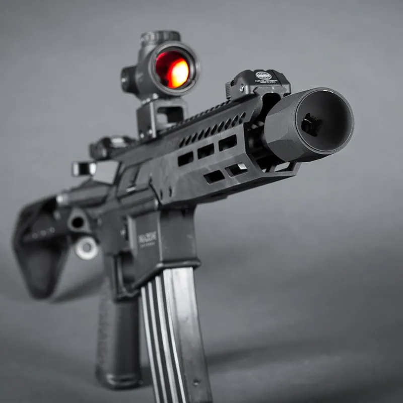 Maxim Defense Hate Brake Octagonal 7.62 NATO 5/8x24 Muzzle Brake, Black - MXM-47709 - Muzzle Device for AR-15, vista 2