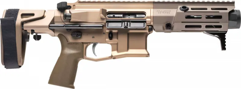 Maxim Defense MXM47802 PDX 5.56x45mm NATO 5.50" 20+1 Arid Brown Maxim SCW Stock Arid Brown Polymer Grip - Complete Rifle, vista 1