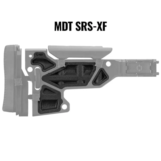 MDT Rubber Buttstock Dampeners SRS-XF Black - Stock & Brace for AR-15 - view 1