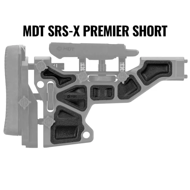 MDT Rubber Short Buttstock Dampeners SRS-X Elite Black - Stock & Brace for AR-15 - view 1