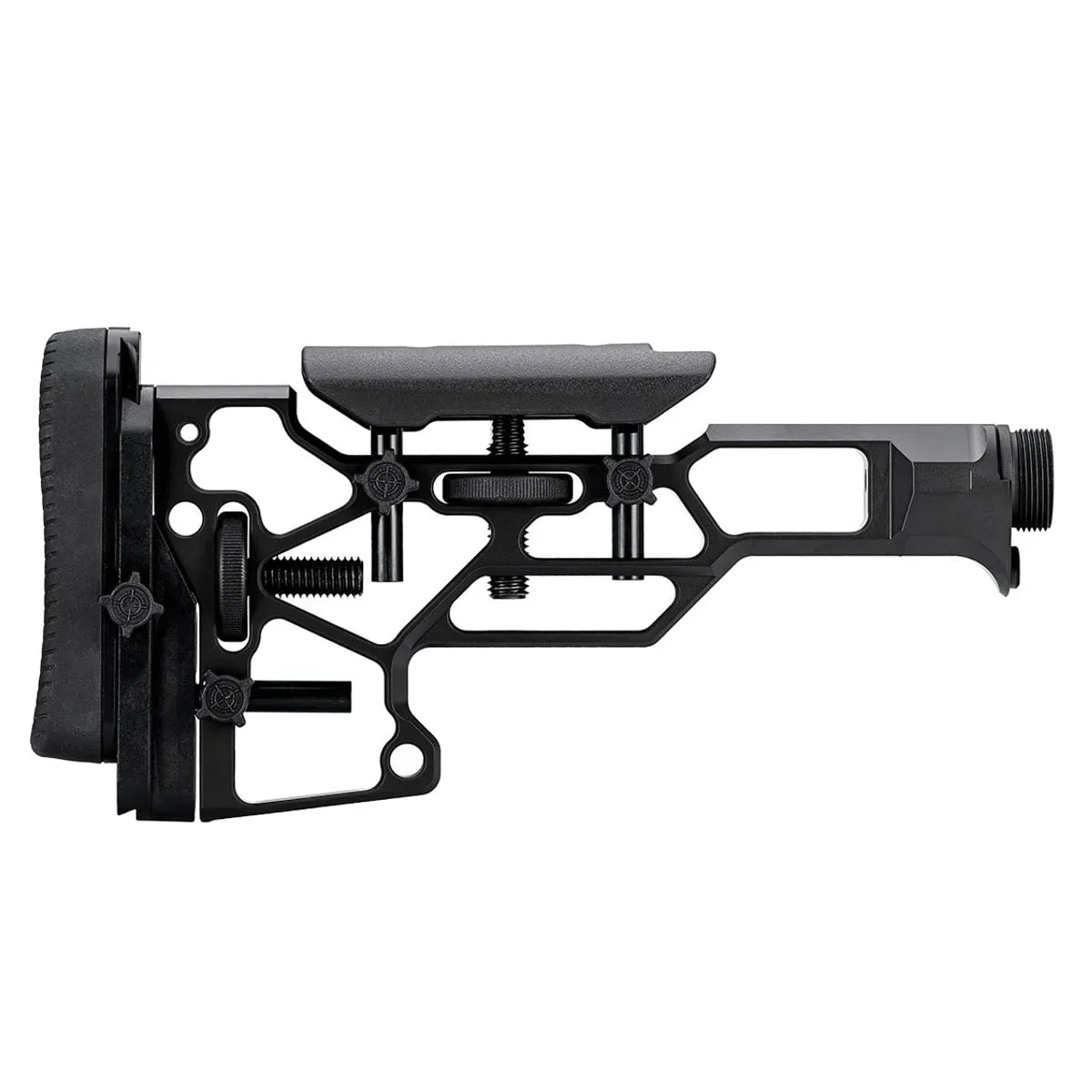 Mdt Skeleton Carbine Stock With Cheek Riser 9.75in Black - Stock & Brace for AR-15, vista 2