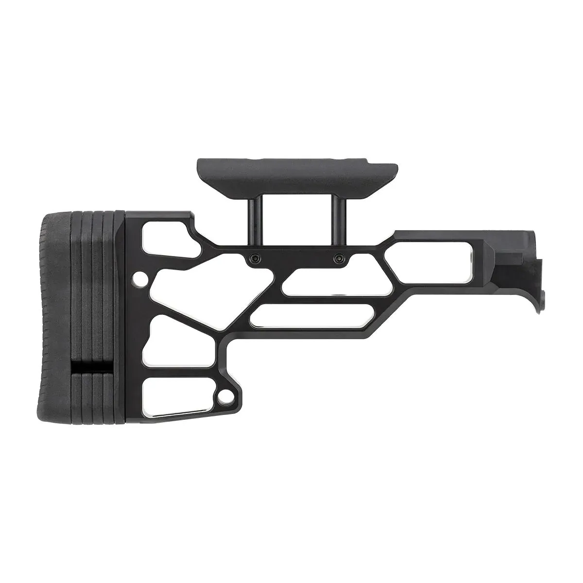 Mdt Skeleton Carbine Stock With Cheek Riser 9.75in Black - Stock & Brace for AR-15, vista 3