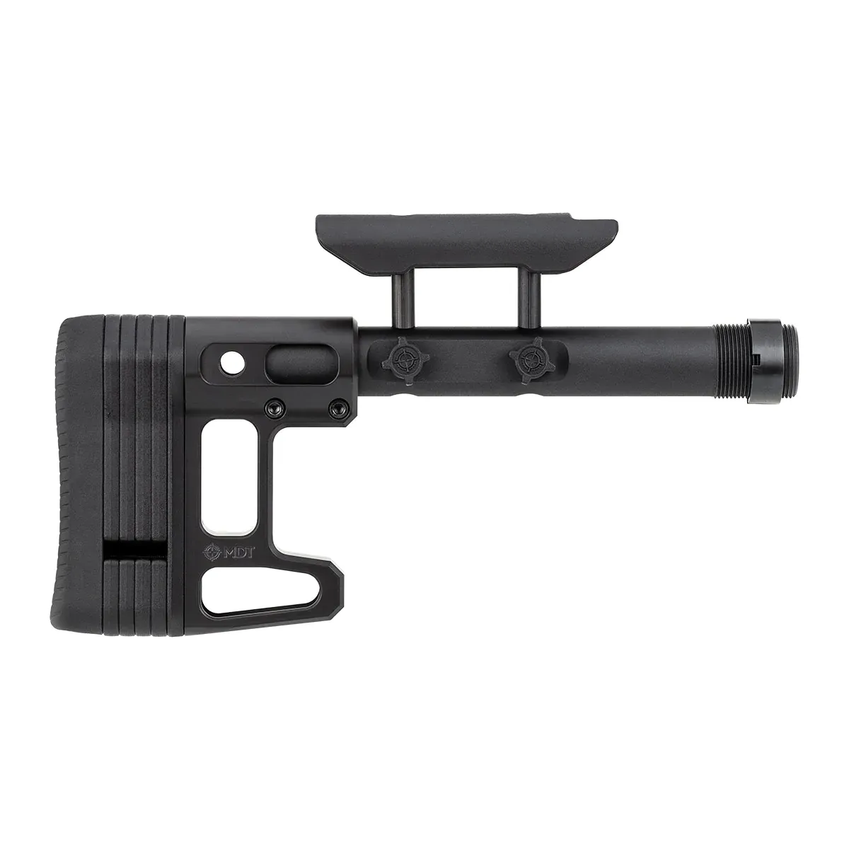 Mdt Skeleton Carbine Stock With Cheek Riser 9.75in Black - Stock & Brace for AR-15, vista 1