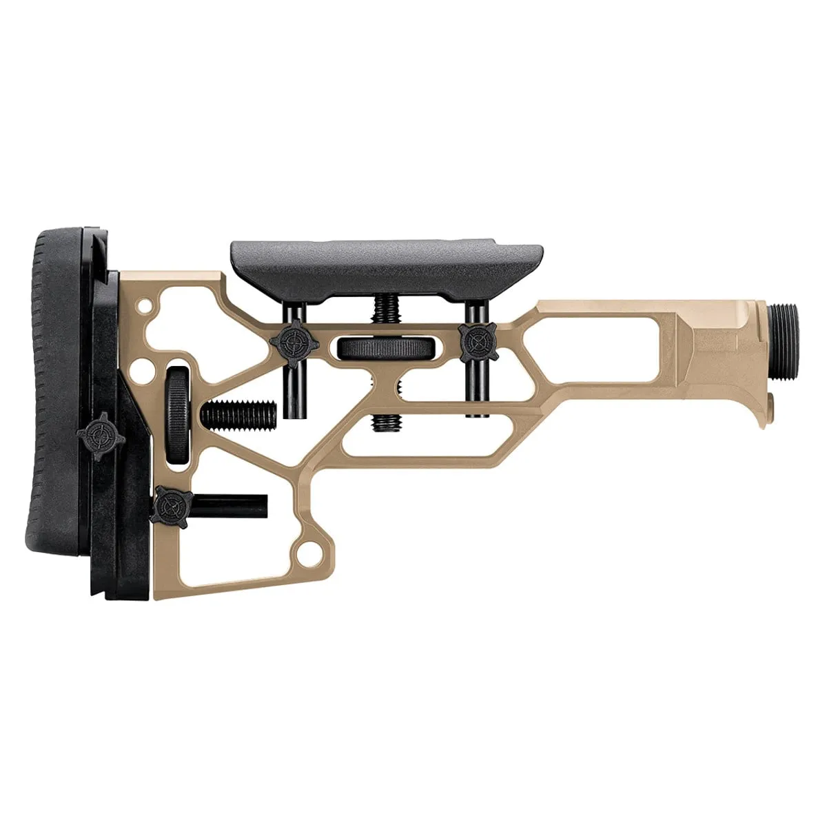 Mdt Skeleton Carbine Stock With Cheek Riser 9.75in Fde - Stock & Brace for AR-15 - view 2