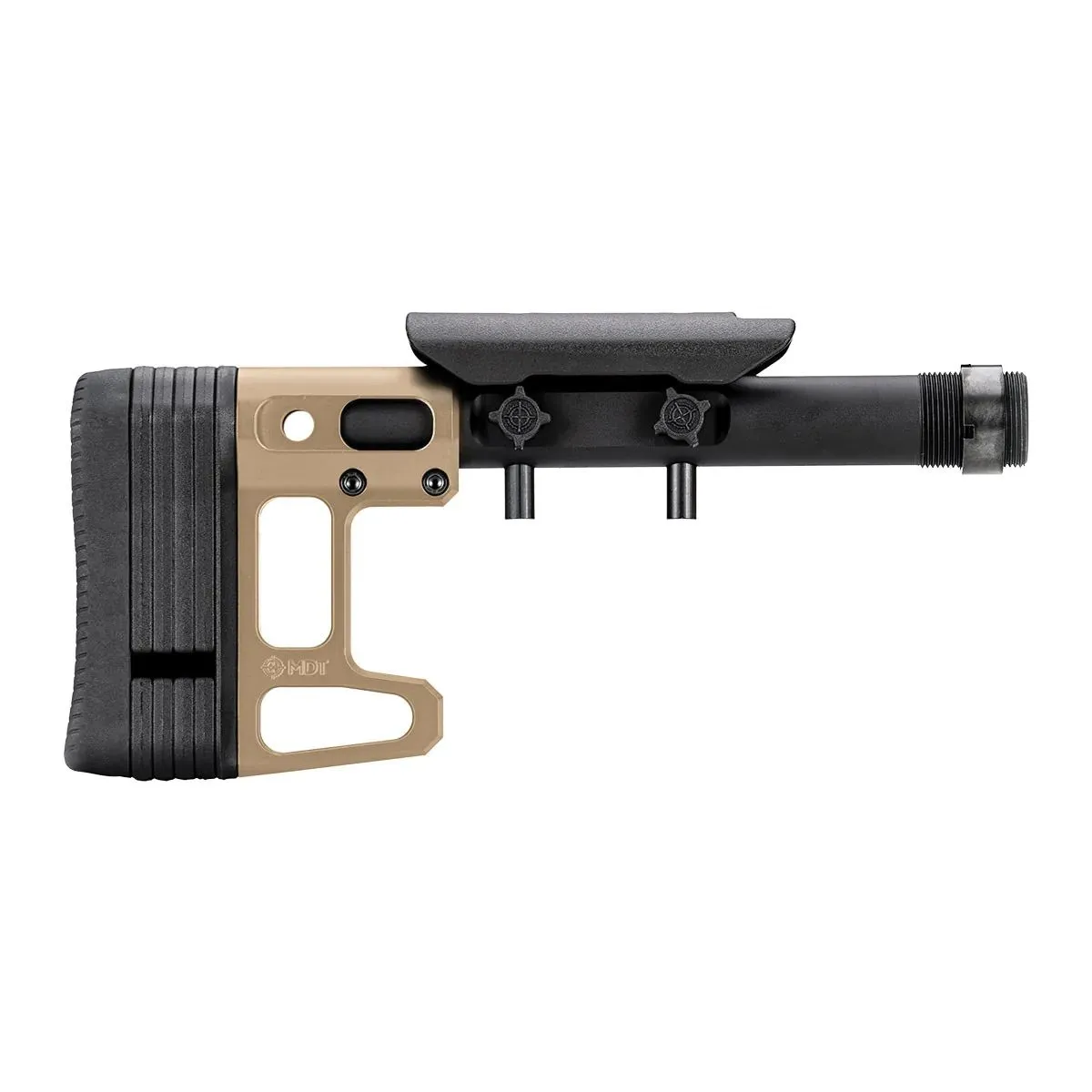 Mdt Skeleton Carbine Stock With Cheek Riser 9.75in Fde - Stock & Brace for AR-15 - view 3
