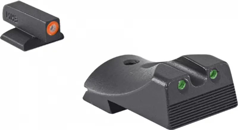 Meprolight Mepro Hyper-Bright Night Sight Front/Rear, Orange/Green - 412183131 - Iron Sights for AR-15, vista 1