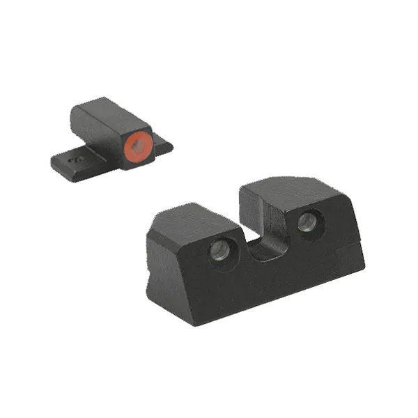 Meprolight Mepro Hyper-Bright Night Sight Front/Rear, Yellow/Green - 402203121 - Iron Sights for AR-15, vista 1