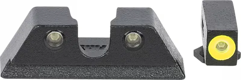 Meprolight Mepro Hyper-Bright Night Sight Front/Rear, Yellow/Green - 466703121 - Iron Sights for AR-15, vista 1