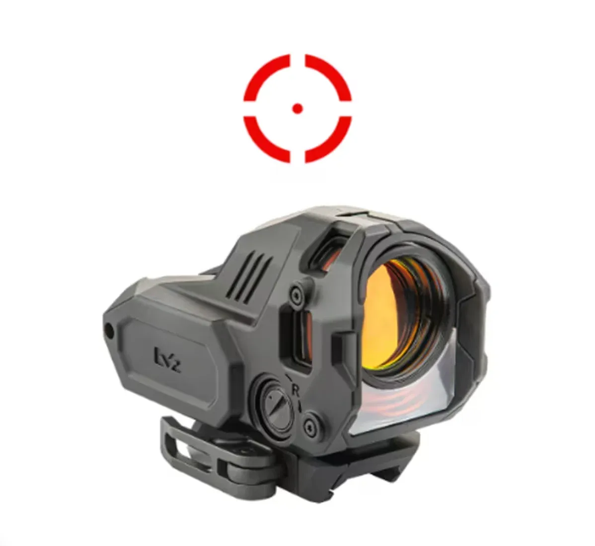 Meprolight M22 Pro Bullseye Reflex Sight, Black, 3.5/40 MOA Bullseye Red Reticle, MIL-STD 1913 Mount - Optic - view 1