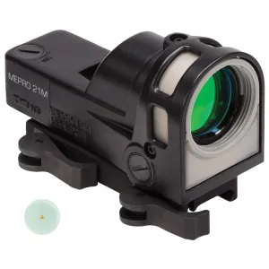 Meprolight MEPRO M21 1x30mm Day/Night Self Illuminated Reflex Sight, 12 MOA Red Triangle Post - ML62641 - Optic, vista 1