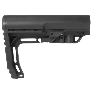 Mission First Tactical MFT Battlelink Minimalist Mil Spec Adjustable Stock, Black - BMSMIL-BK - Stock & Brace for AR-15 - view 1