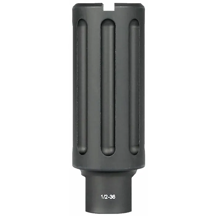 Midwest Industries 1/2x36 Thread 9mm Aluminum Blast Can Diverter 3.375", Black Anodized - MI-BC9 - Muzzle Device for AR-15, vista 1