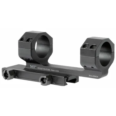 Midwest Industries 20 MOA Elevation 30mm Aluminum QD Scope Mount, Black Anodized - MI-QD30SM-20MOA - Optic Mount, vista 1