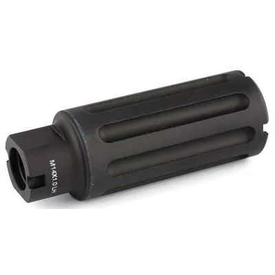 Midwest Industries 3.37" M14x 1.0 LH TPI Blast Can For .30 Caliber AK Rifles, Black Hardcoat Anodized - MI-BC762X39 - Muzzle Device for AR-15 - view 2