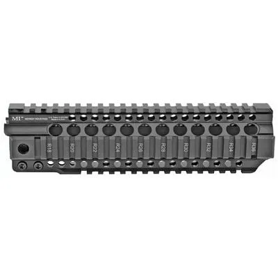 Midwest Industries 9.25" Quad Rail Combat T-Series Free Float Handguard, Black Anodized - MI-CRT9.25 - Handguard for AR-15 - view 2