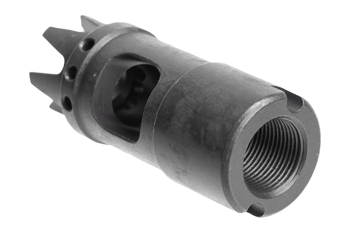 Midwest Industries AK12 Muzzle Brake - M14X1LH - Muzzle Device for AR-15 - view 3