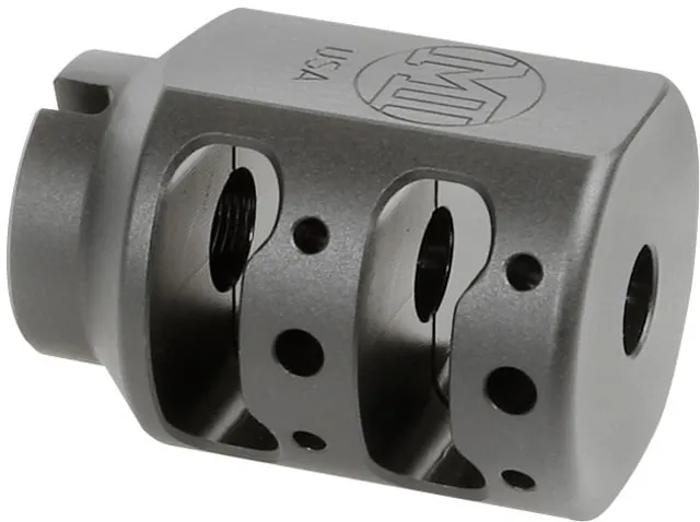 Midwest Industries Alpha Tank Brake 1/2x28 Black - Muzzle Device for AR-15, vista 1