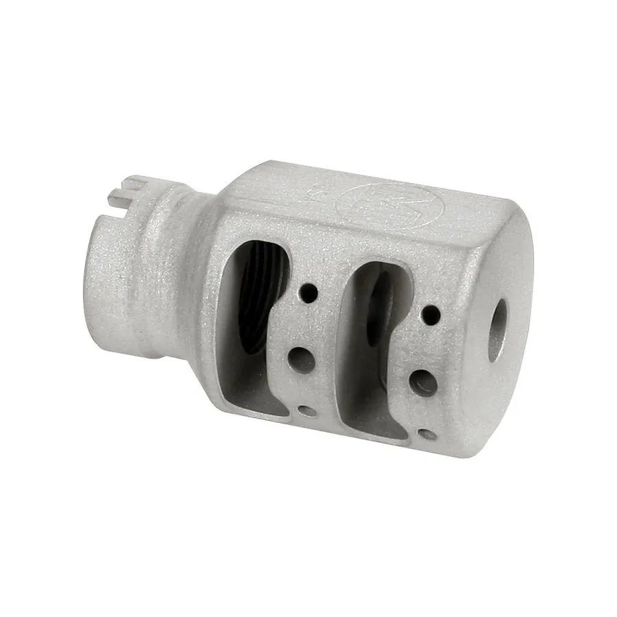 Midwest Industries Alpha Tank Brake 24mm, Stainless - Muzzle Device for AR-15, vista 1