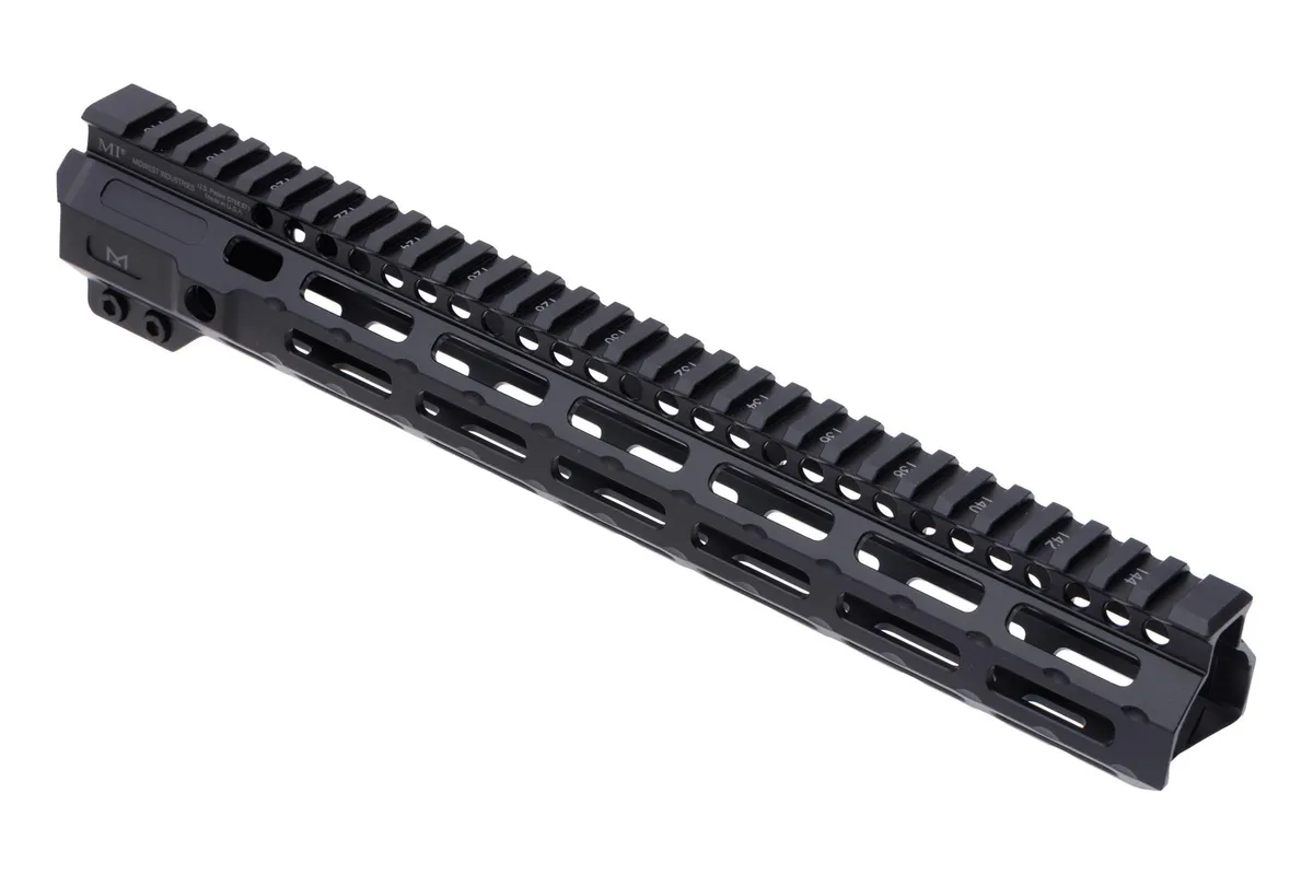 Midwest Industries Ar-15 Combat Handguards Free Float M-Lok - Combat Handguard M-Lok Aluminum 12.625" Black - Handguard for AR-15 - view 2