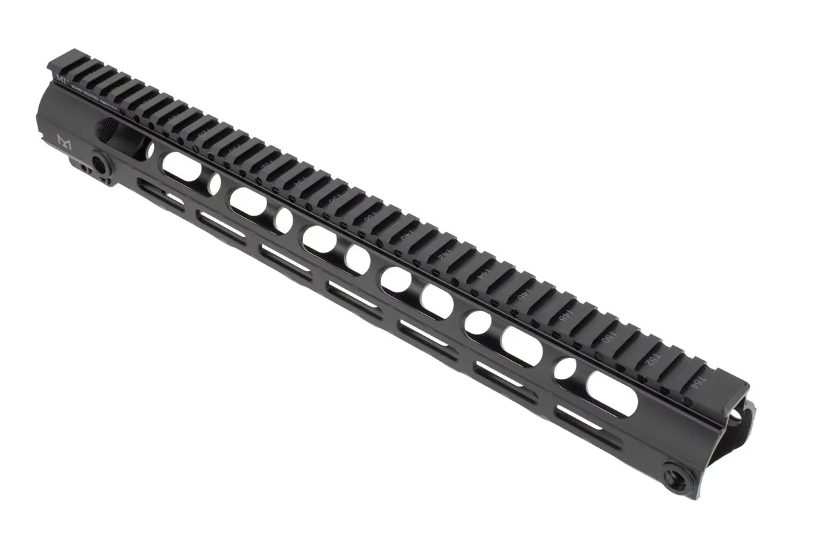 Midwest Industries Ar .308 Combat Rail Handguards M-Lok - Ar 308 15" Combat Rail Handguard Dpms Low M-Lok Black - Handguard for AR-15, vista 2