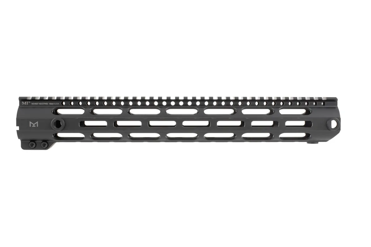 Midwest Industries Ar .308 Combat Rail Handguards M-Lok - Ar 308 15" Combat Rail Handguard Dpms Low M-Lok Black - Handguard for AR-15, vista 3