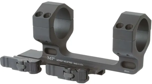 Midwest Industries High QD Scope Mount W/1.5in Offset 35mm Black - Optic Mount, vista 1