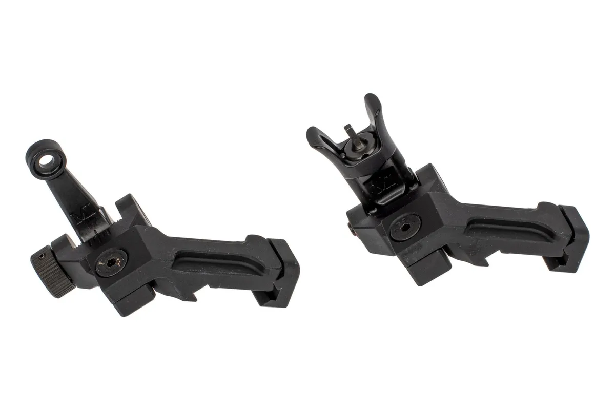 Midwest Industries, Inc. Ar-15 Combat Rifle Offset Sight Set Black - Iron Sights for AR-15 - view 1